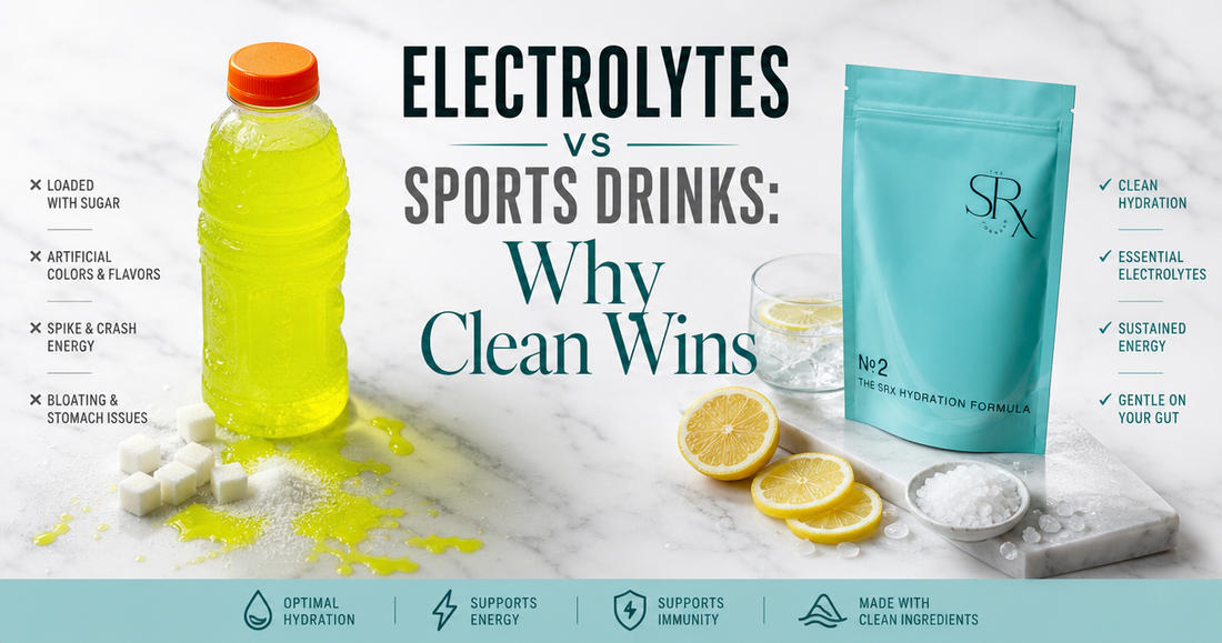 Electrolytes vs sports drinks why clean formula wins - The SRX No.2 Hydration Formula