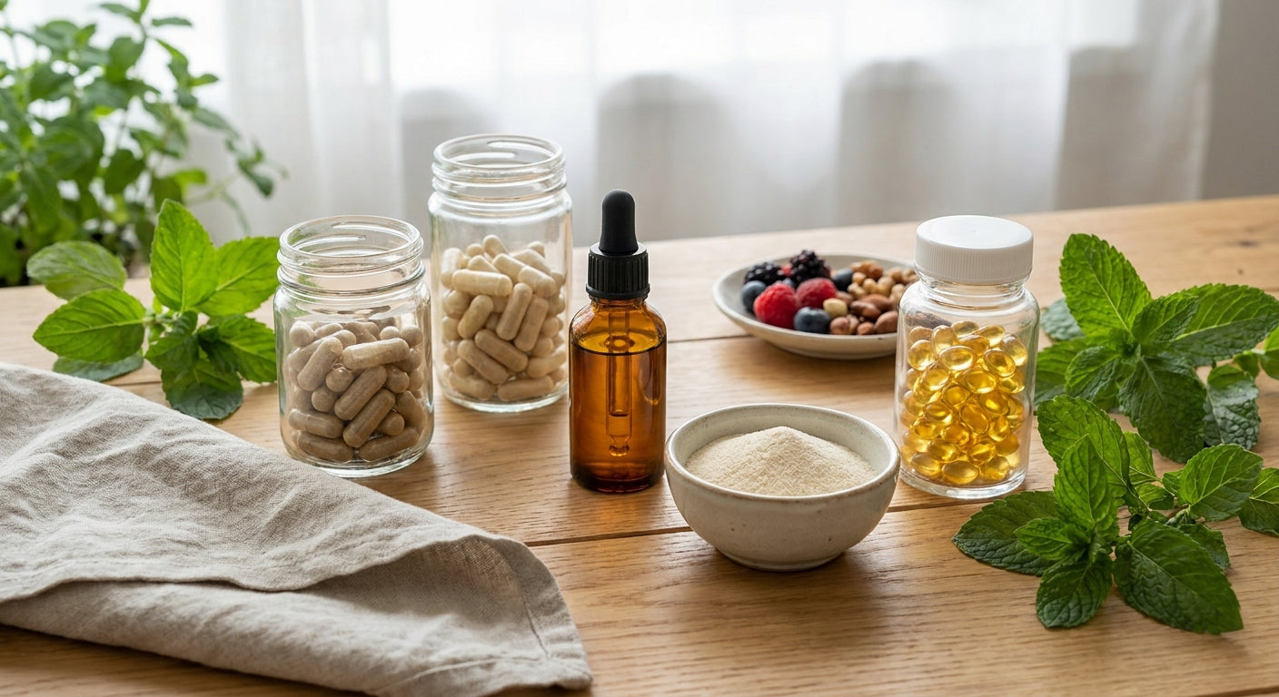 Supplements to support skin barrier repair after retinol use