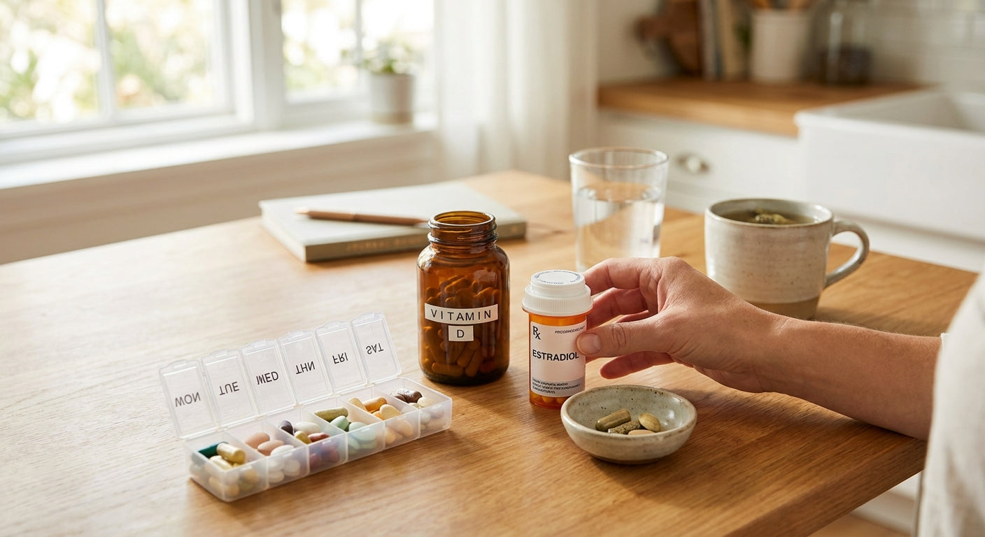 How to safely combine supplements with HRT