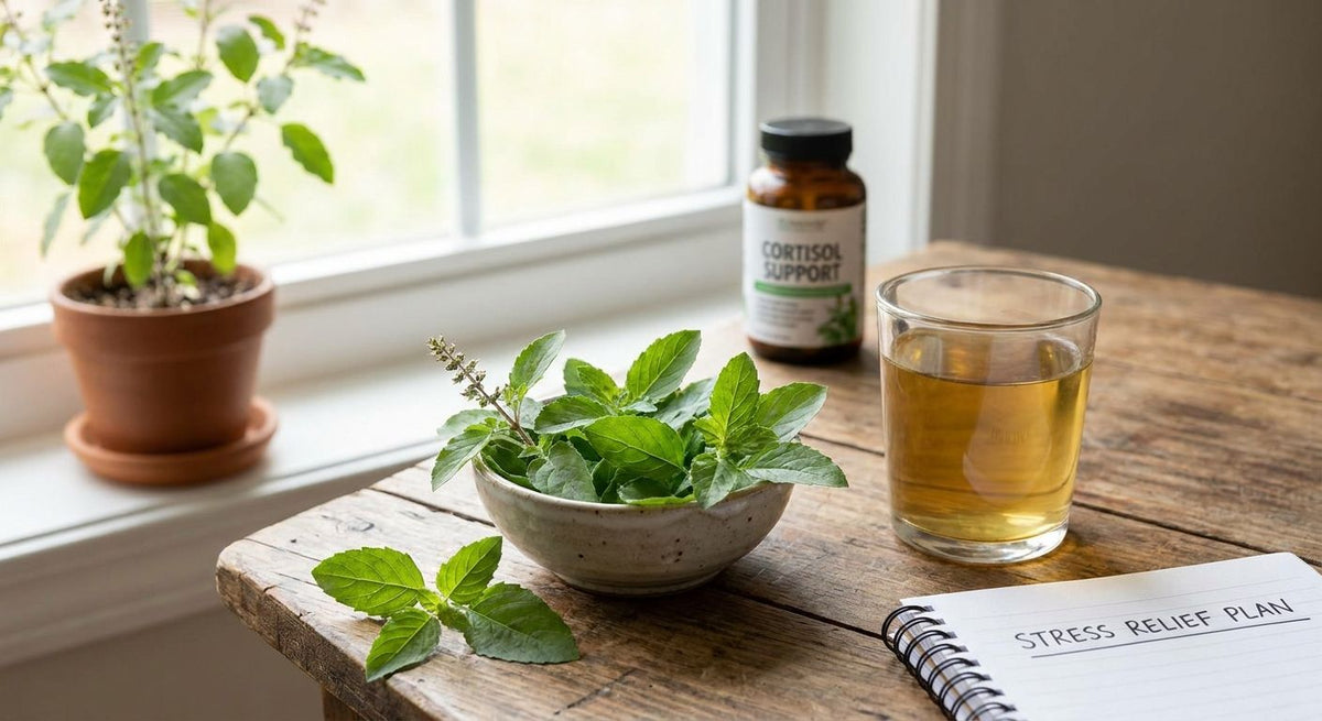 Holy basil (tulsi) for stress and cortisol control