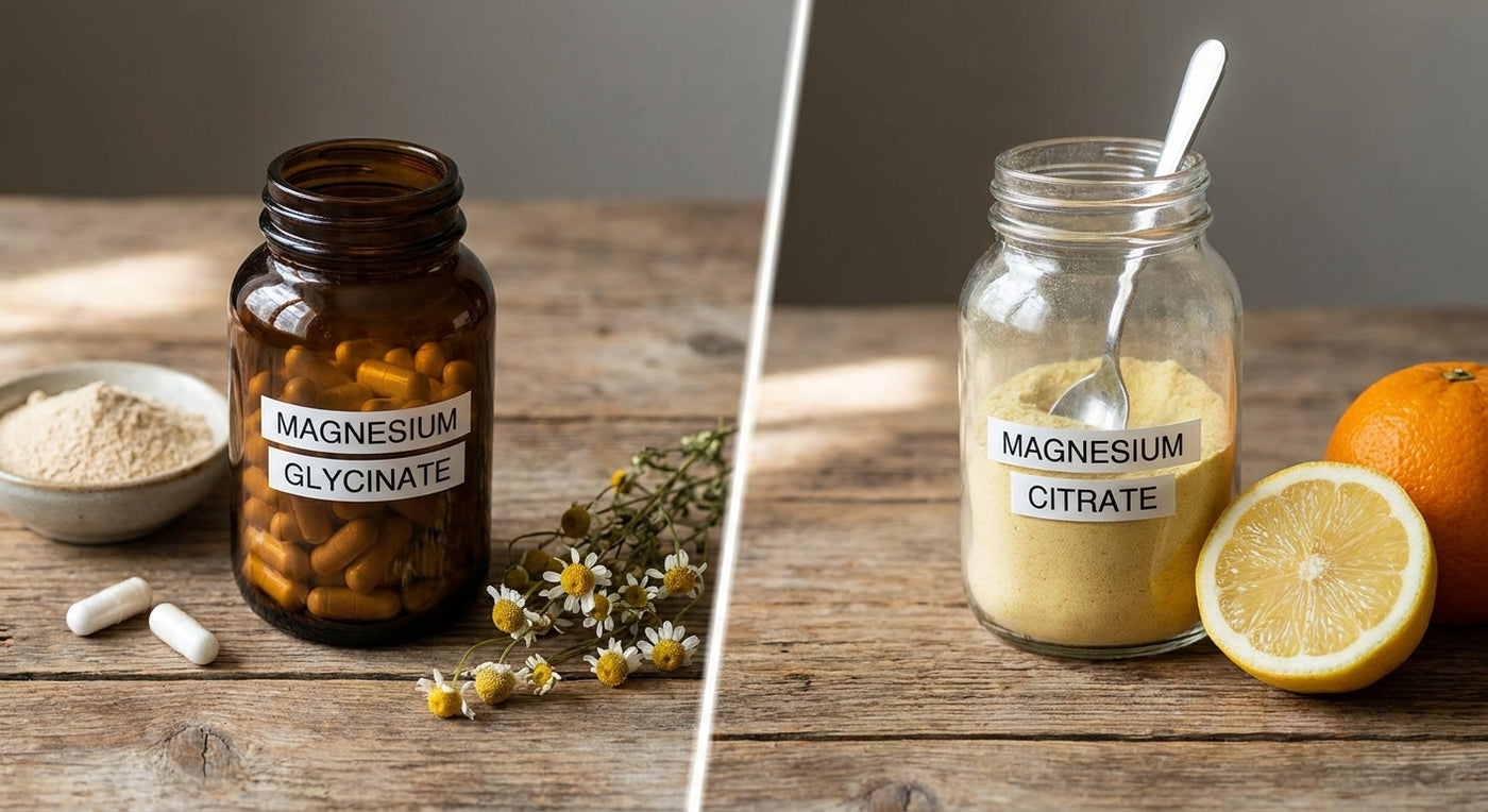 Magnesium glycinate vs magnesium citrate: key differences