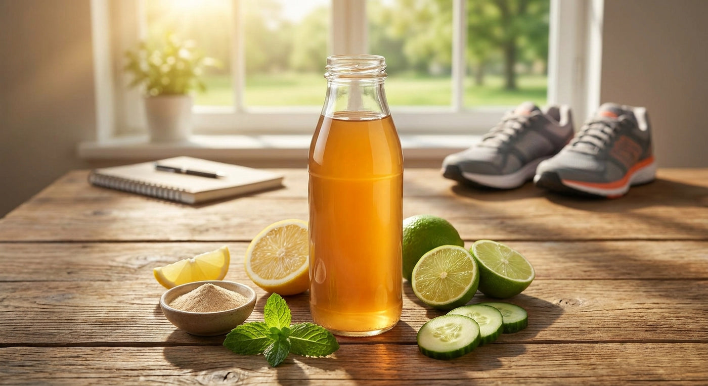 Amino acid electrolyte drink for afternoon energy