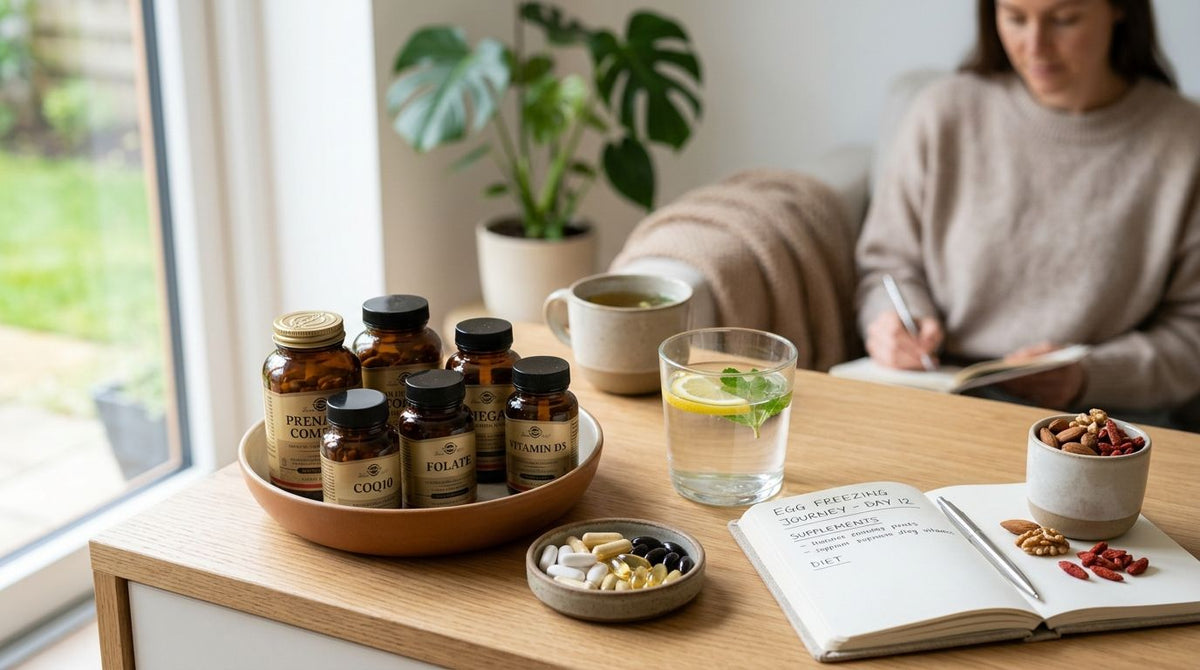 Supplements to support women through egg freezing preparation