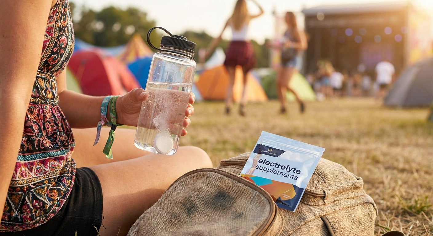 Electrolyte supplements for festival and outdoor events