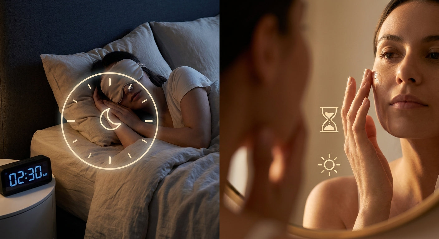 How circadian rhythm affects skin repair overnight