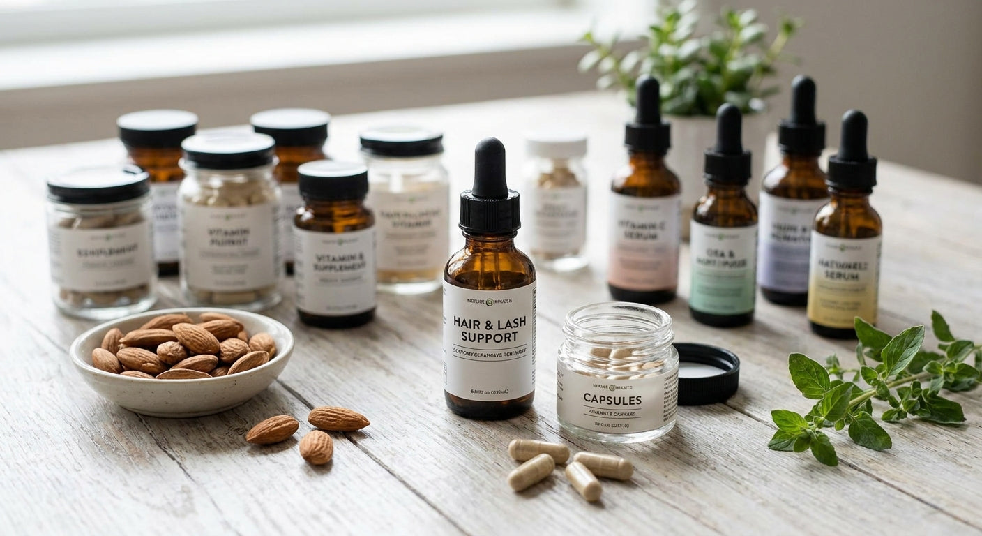 Supplements for thinning eyebrows and lashes