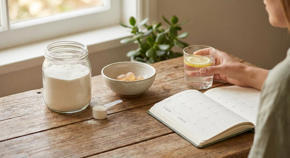 How long does collagen take to work for skin?