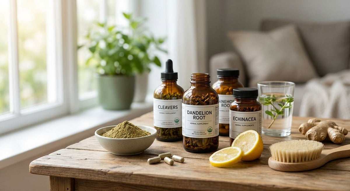 Supplements for lymphatic drainage and detox support