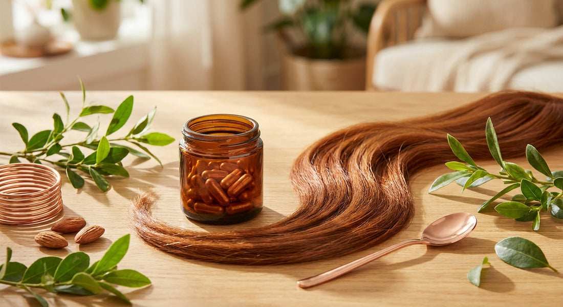 Copper supplements for skin and hair health