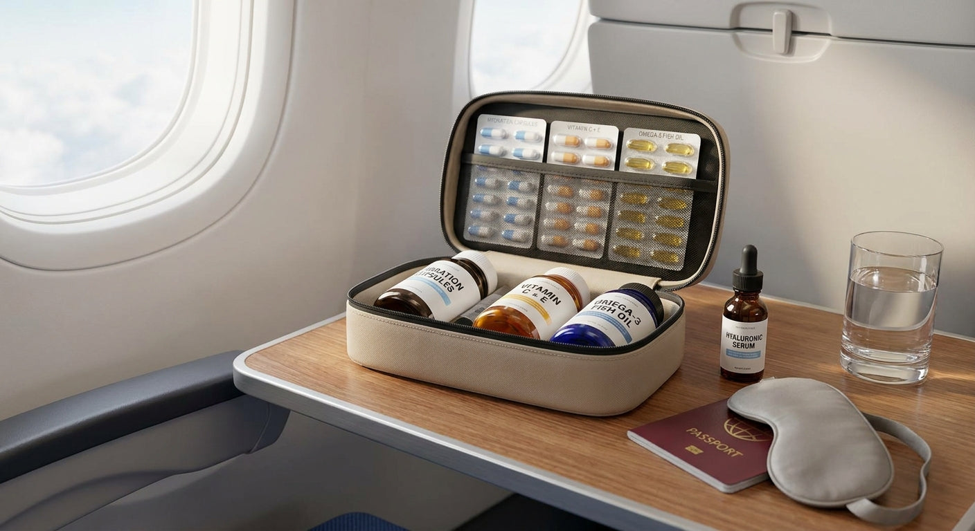 Best supplements for frequent flyers with dry, tired skin