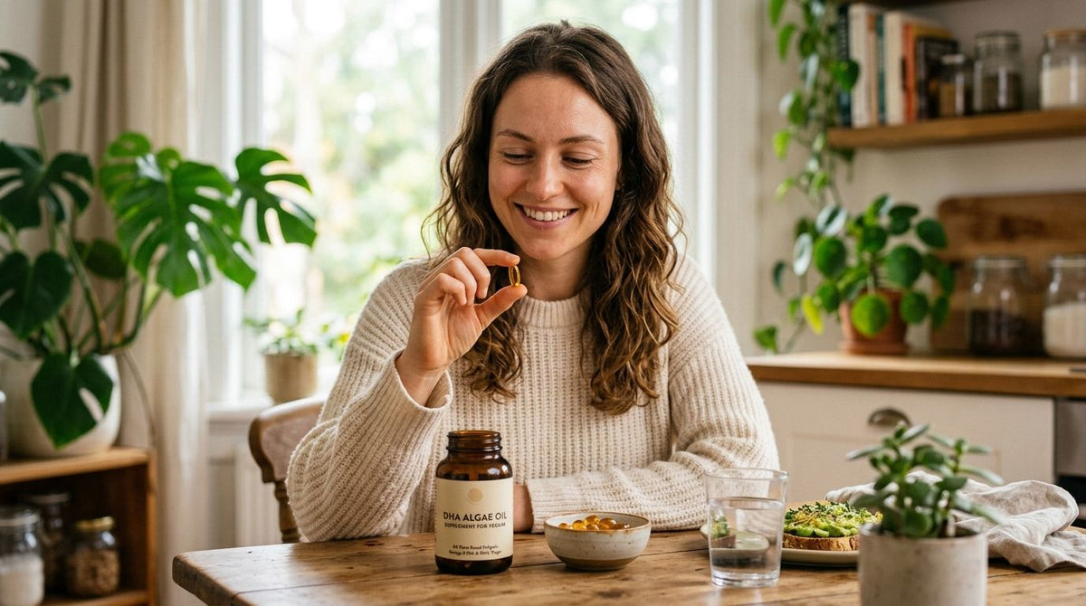 DHA algae oil supplements for vegan women