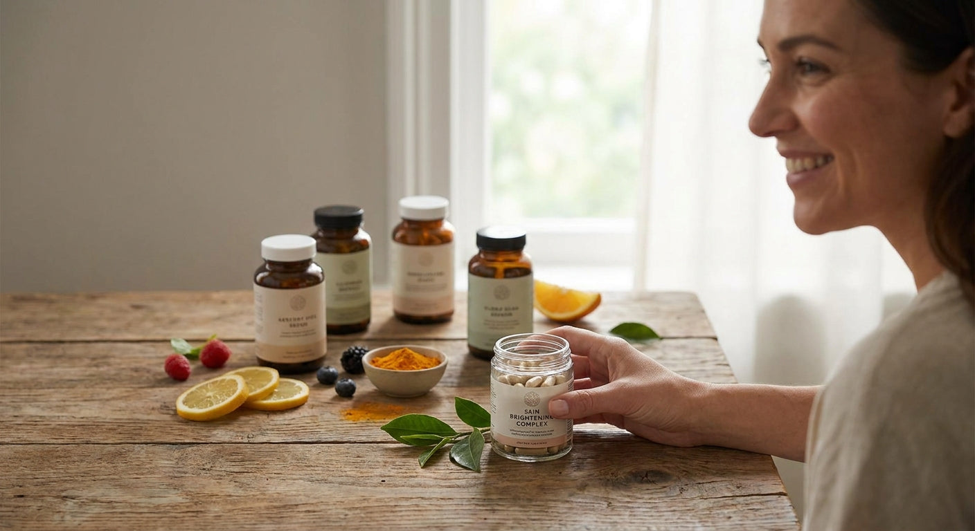 Skin supplements for hyperpigmentation in women