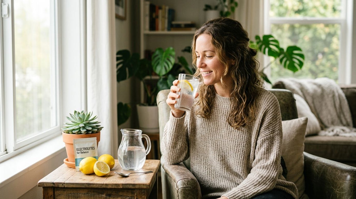 Electrolyte support for women with low blood pressure and dizziness