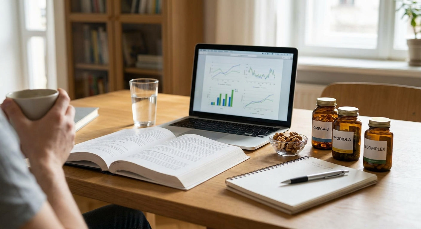 Supplements for exam stress and focus in students