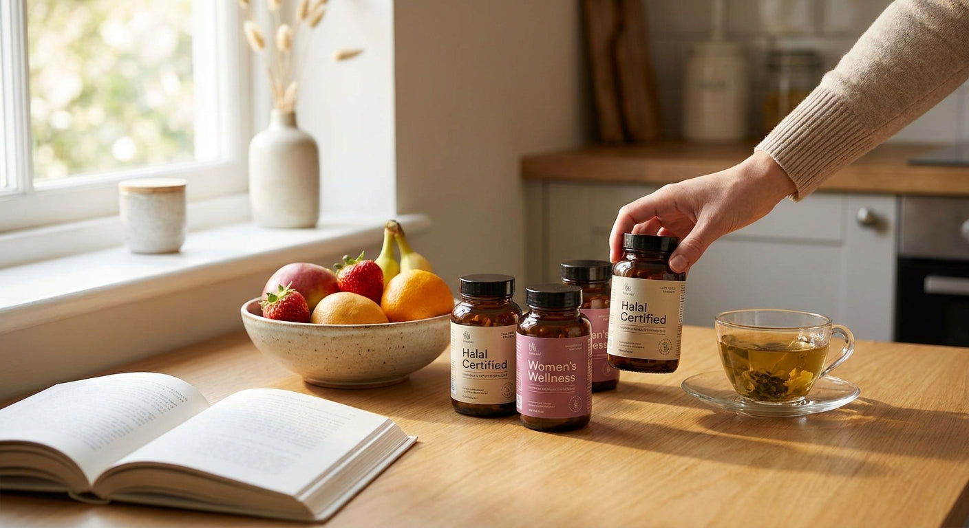 Halal-certified supplements for women's wellness UK