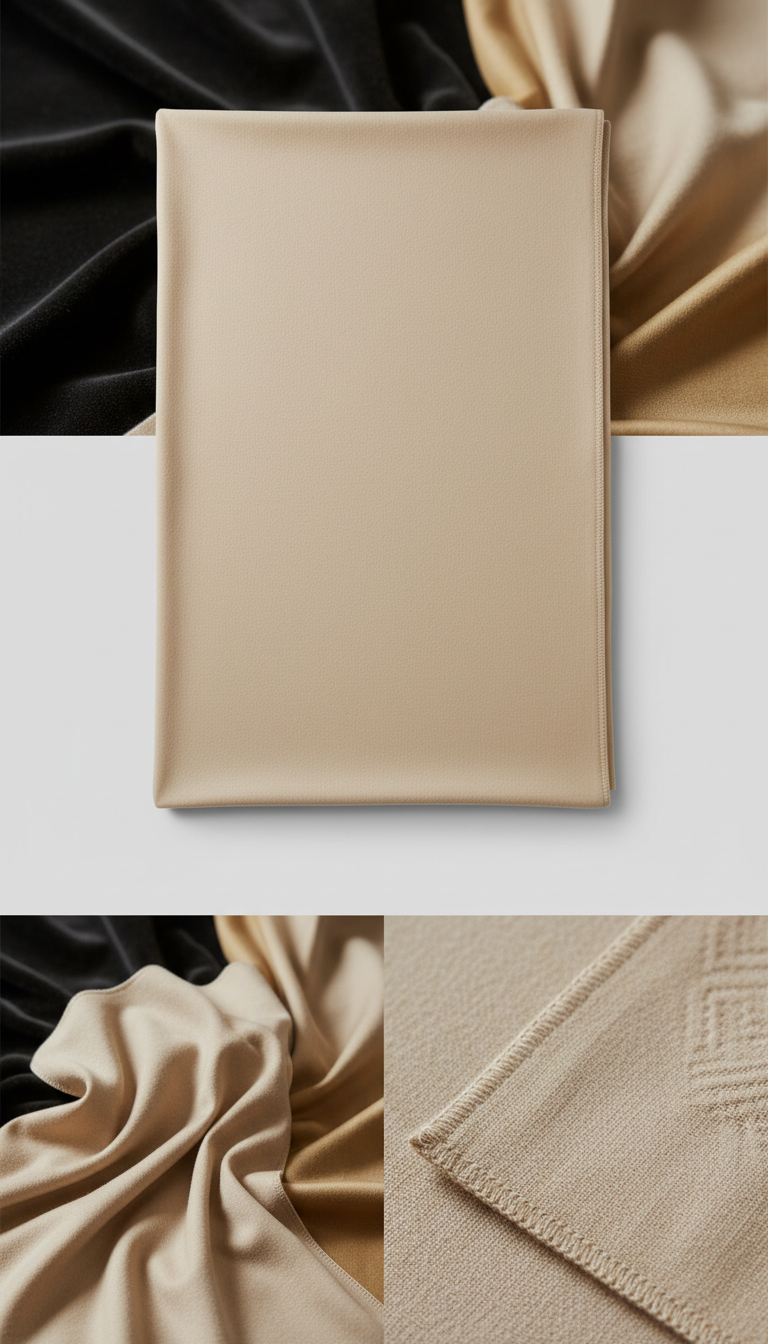 Champagne Silk Cashmere Throw